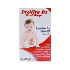 Provita D2 Oral Drops Ergocalciferol محلول فموي يو إس بي 8000 وحدة دولية / مل 60 مل