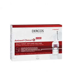 Vichy Dercos Aminexil Clinical 5 Anti-Hair Fall Treatment for Women x21 Doses, 6ml