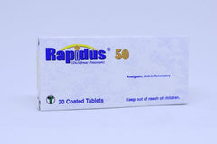 Rapidus 50Mg 20 Coated Tablets