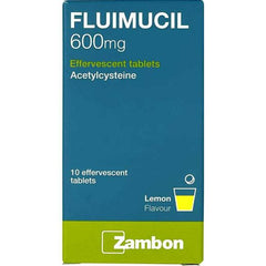 Fluimucil 600mg Tablets, 10 Tablets