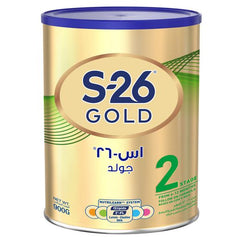 إس-26 تركيبة حليب جولد للمرحلة الثانية للنمو من 6 إلى 12 شهر، 900 جرام