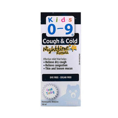 Homeocan Kids Nighttime Homeopathic Cough & Cold Syrup (0-9 Years) - Dye Free, Sugar Free 100Ml