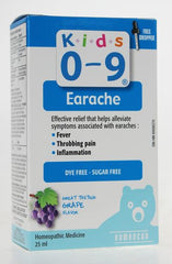 Homeocan Kids 0-9 Earache Homeopathic Medicine Grape Flavour - Sugar Free, Dye Free 25Ml