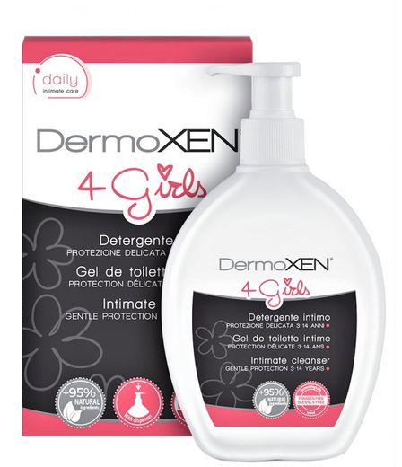 DermoXen Intimate Cleanser for Girls with Natural Prebiotic Fibres