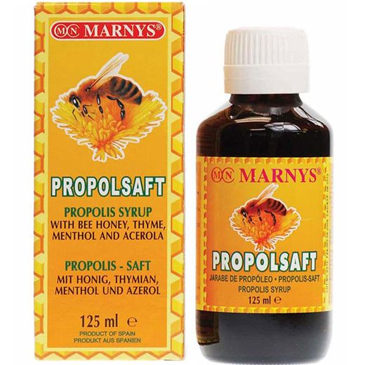 Marnys Propolsaft Propolis Syrup With Bee Honey, Thyme, Menthol & Acerola 125ml