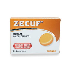 Zecuf orange lozenges 24s