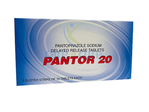 Pantor 20mg Tablets, 30 Pieces