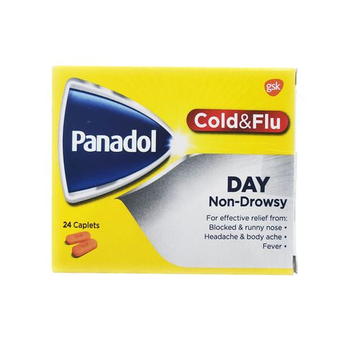 Panadol Day Tablets for Cold & Flu, 24 Count