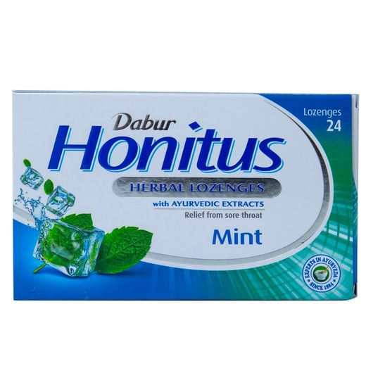 Dabur Honitus Herbal Lozenges Mint, 24 Lozenges