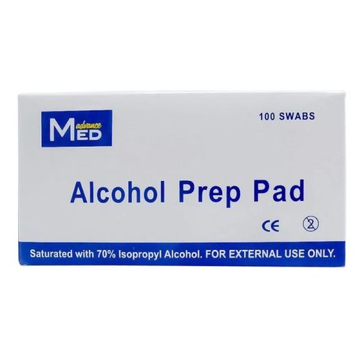 Advance Med Alcohol Pad, 100 Pieces