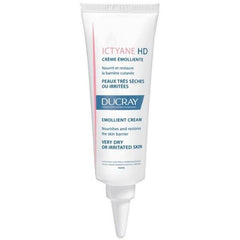 Ducray Ictyane HD Hypoallergenic Emollient Facial Cream for Very Dry & Irritated Skin - non comedogenic, fragrance free 50 ml