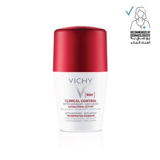 Vichy 96 Hour Clinical Control Deodorant for Women, 50ml