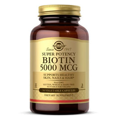 Solgar Super Potency Biotin 5000 Mcg 50 Vegetable Capsules