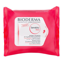 Bioderma Sensibio H2O Make Up Removing Wipes ( Face & Eyes ) 25 pcs