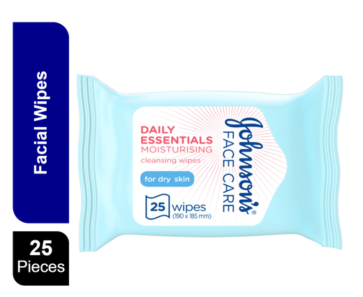 Johnson Facial Micellar Wipes Dry Skin 25 pcs