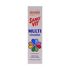 Sano Vit Multivitamins Trop Fruit Flavour Effervescent Tablets 20 Pieces