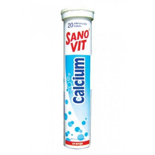 Sano Vit Calcium Orange Flavour, 20 Counts