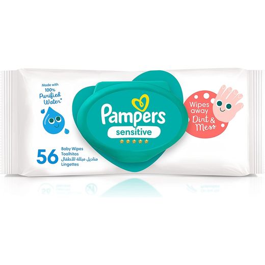 Pampers Sensitive Protect Baby Wipes, 56 Wipes