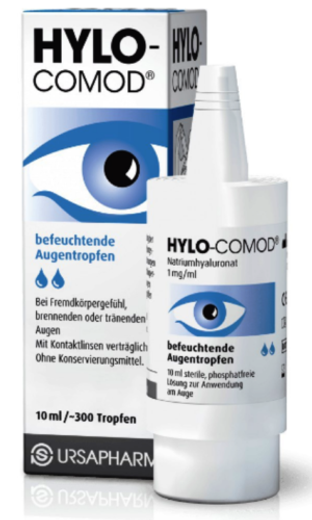 Hylo Comod Lubricating Eye Drops 10Ml 300Drops