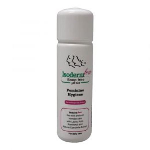 Isoderm Feminine Wash With Lactic Acid, Panthenol & Chamomile Extract - Soap Free 250Ml