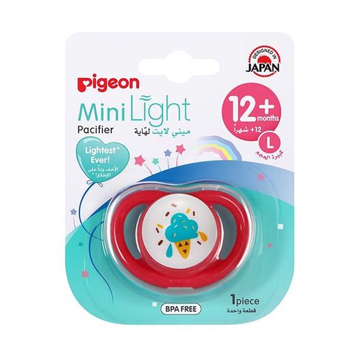 Pigeon Mini Light Pacifier Girl 12+ Large