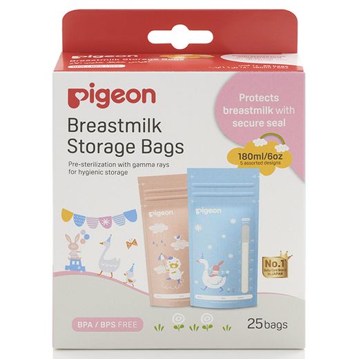 Pigeon Breastmilk Storage Bags 180ml 25 Bags