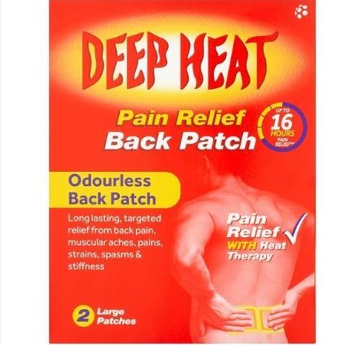 Deep Heat Pain Relief Back Patch, 2 Pieces