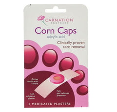 Carnation Corn Caps Medicated Plasters, 5 Pieces