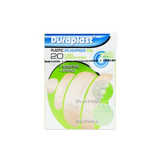 Duraplast Splashproof Eva Plasters, 20 Pieces