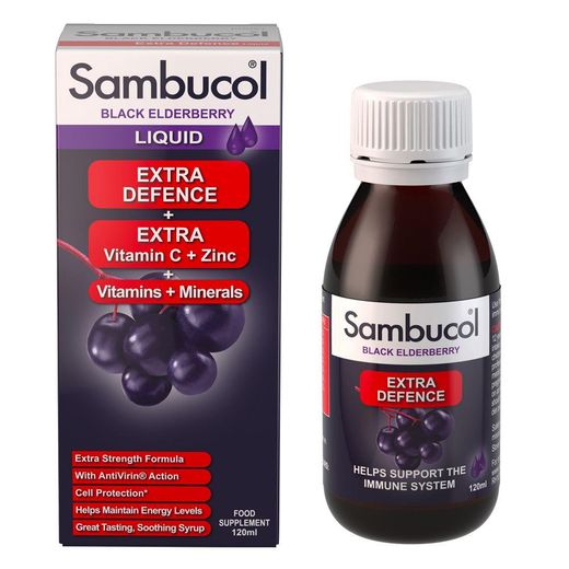 Sambucol Black Elderberry Liquid Extra Defence 120 ML