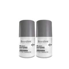 Beesline Natural Whitening Roll On Deo Zero Aluminum Silver Power, 2x70ml