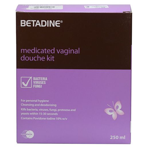 Betadine Medicated Vaginal Douche Kit 250 ml