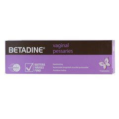 Betadine Vaginal Pessaries, 14 Pieces