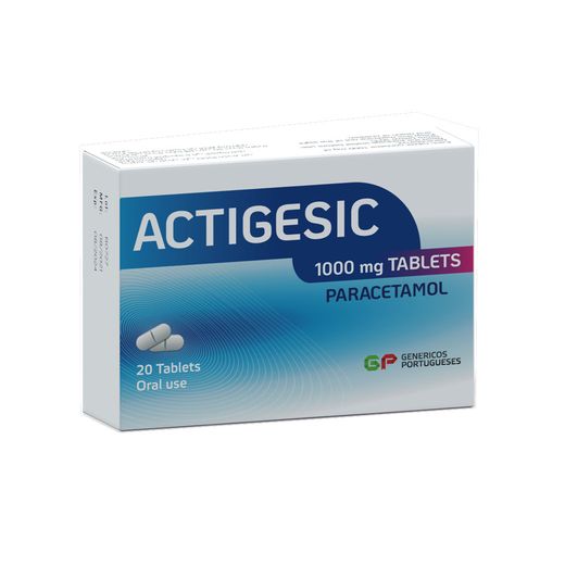 Actigesic 1000mg Tablets, 20 Tablets