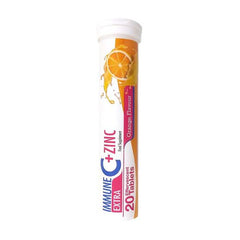 Immune Extra C+ Zinc Orange Flavor Effervescent, 20 Tablets