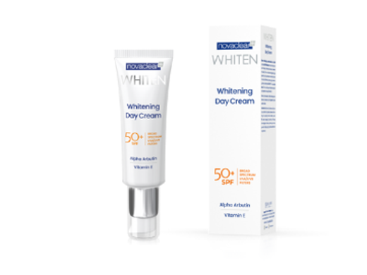 Novaclear Whitening Facial Day Cream with Alpha Arbutin & Vitamin E SPF 50+ 50 ml