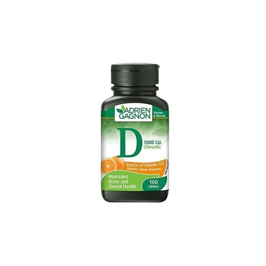 Adrein Gagnon vit D 1000mg 100s orange