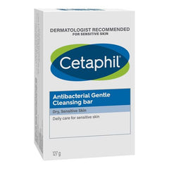 Cetaphil Face & Body Antibacterial Gentle Cleansing Bar For Dry Sensitive Skin 127 g