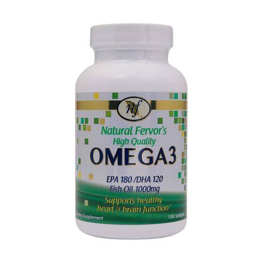 Natural Fervor High Quality Omega 3 Softgels 100 Pieces