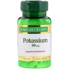 Nature's Bounty Potassium 99 Mg Caplets 100 Pieces