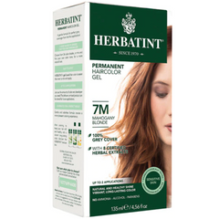 Herbatint Permanent Hair Color Gel 7M Mahogany Blonde - vegan, ammonia free, paraben free, alcohol & fragrance free, gluten free 1 pack