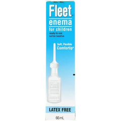 Fleet Enema Saline Laxative Constipation Relief for Children - latex free 66 ml