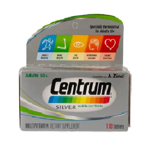 Centrum Silver With Lutein Complete A To Zinc 100 Tablets