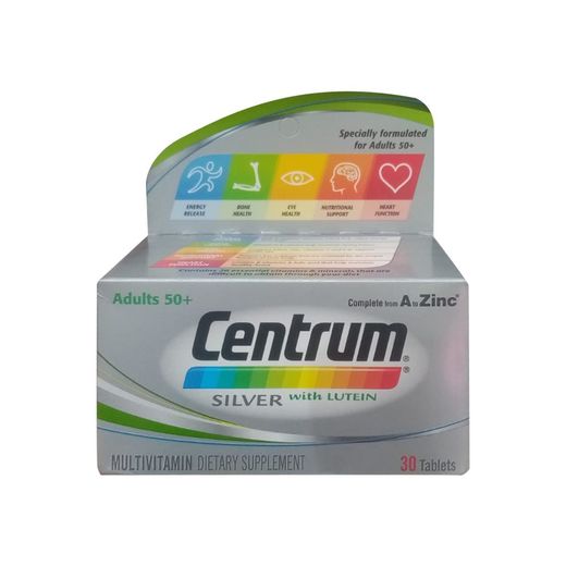 Centrum Silver With Lutein Complete A To Zinc 30 Tablets