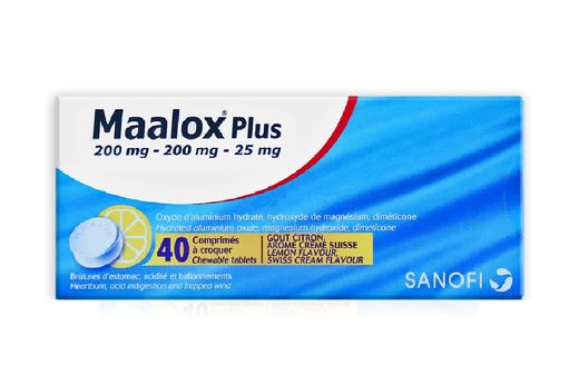 Maalox Plus 40 Tablets