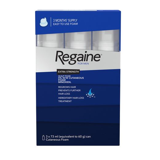 Regaine Extra Strength 5% Minoxidil Hair Foam 3 x 73ml