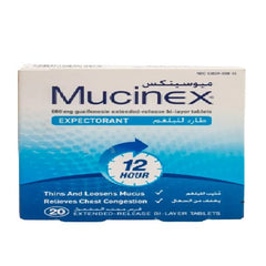 Mucinex 600 mg 20 Tablets