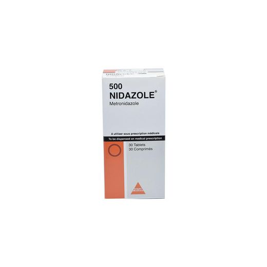 Nidazole Metronidazole 500 mg, 30 Tablets