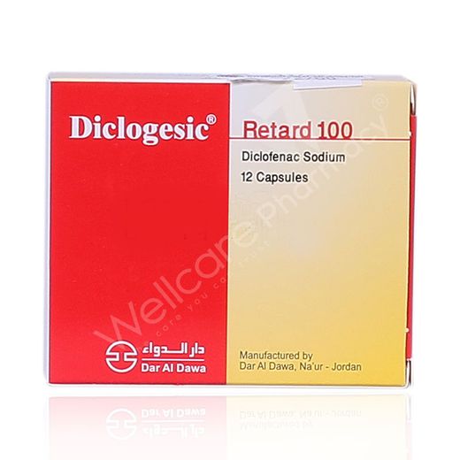 Diclogesic Retard 100Mg 12 Capsules