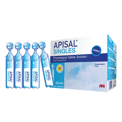 Apisal singles physiological saline solution 30×5ml